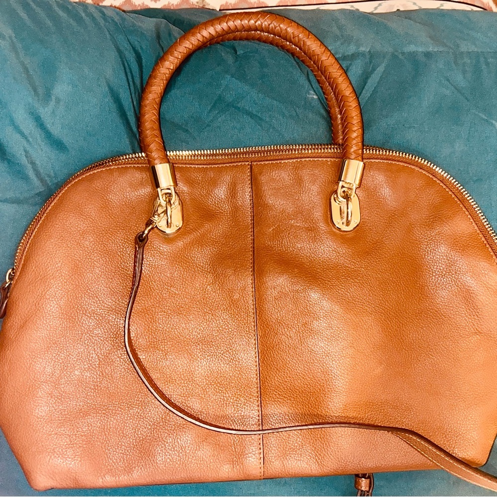 Cole Haan Elegant Tan Leather Handbag